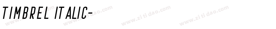 Timbrel Italic字体转换